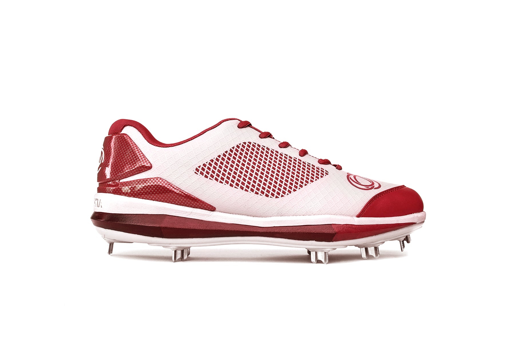 red metal cleats