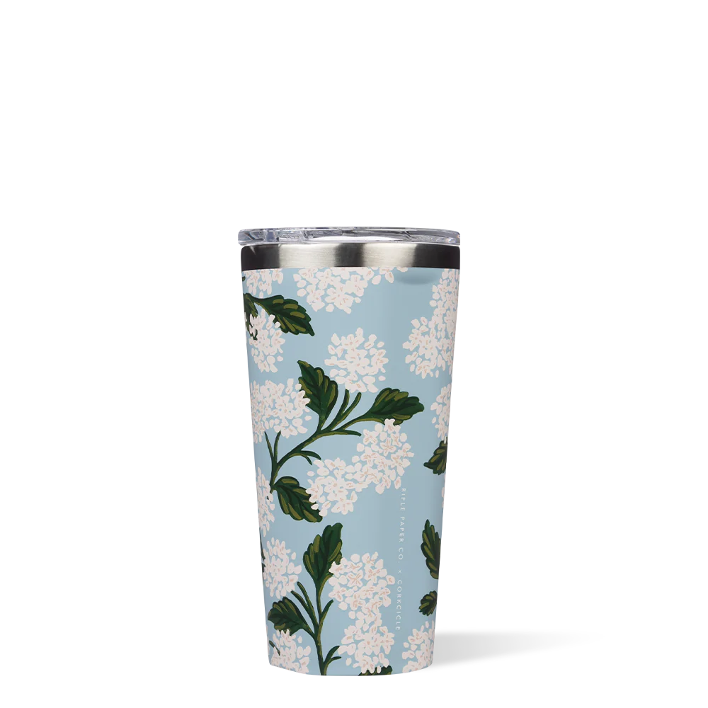 16oz Tumbler- Gloss Blue Hydrangea
