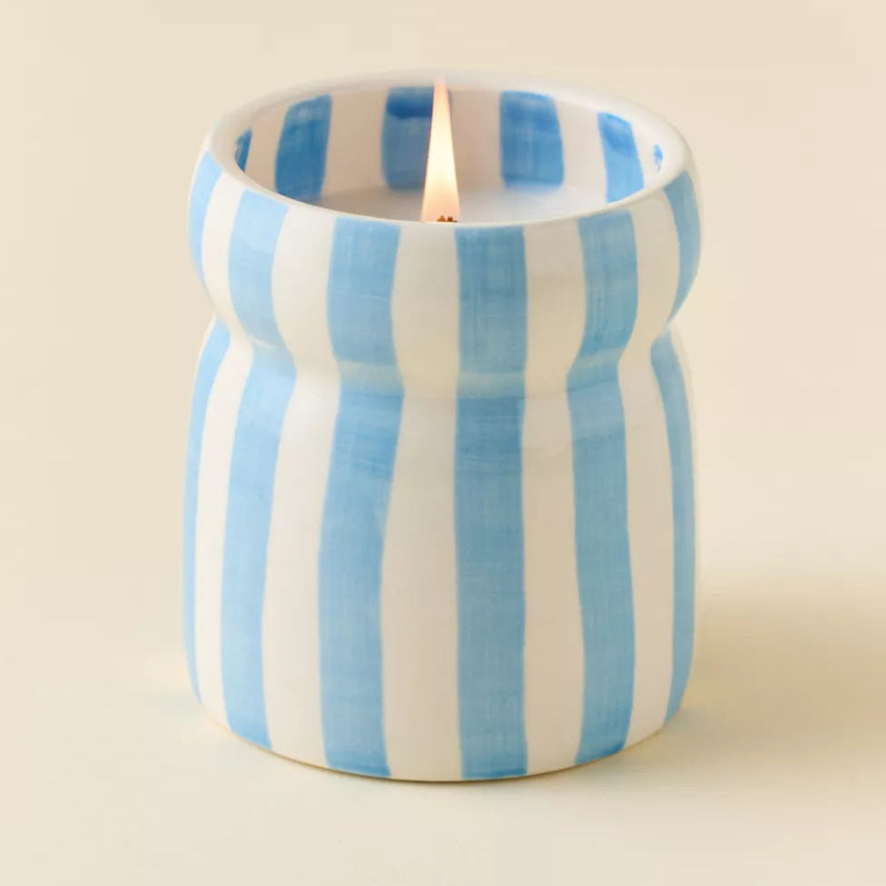 Cabana Stripe Candle