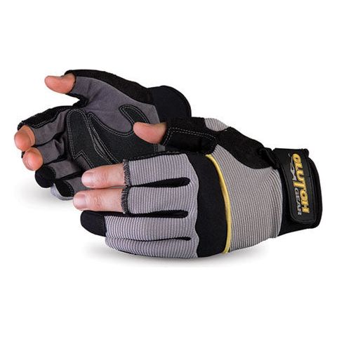 leather open finger gloves