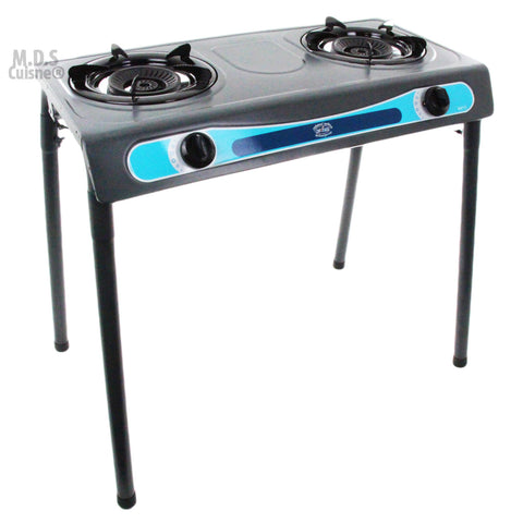 Choice 2-Burner High Performance Butane Range / Portable Stove with Brass  Burner - 30,000 BTU