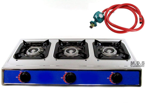 Ematic Stove Triple 3 Head Burner 28 Countertop Outdoor Camping