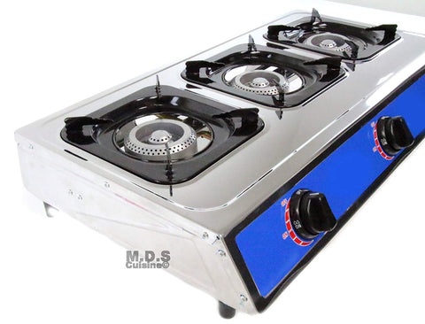 Ematic Stove Triple 3 Head Burner 28 Countertop Outdoor Camping