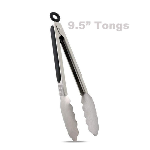 GCP Products Metal Cooking Tongs, 16 Inch Extra Long Tongs For