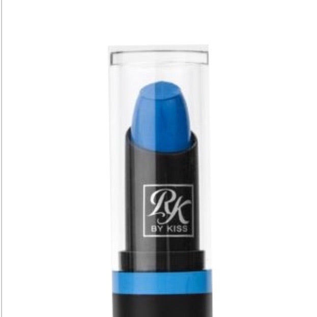 blue matte lipstick