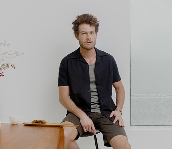 Oriba - Camisa Linho - Camp Collar