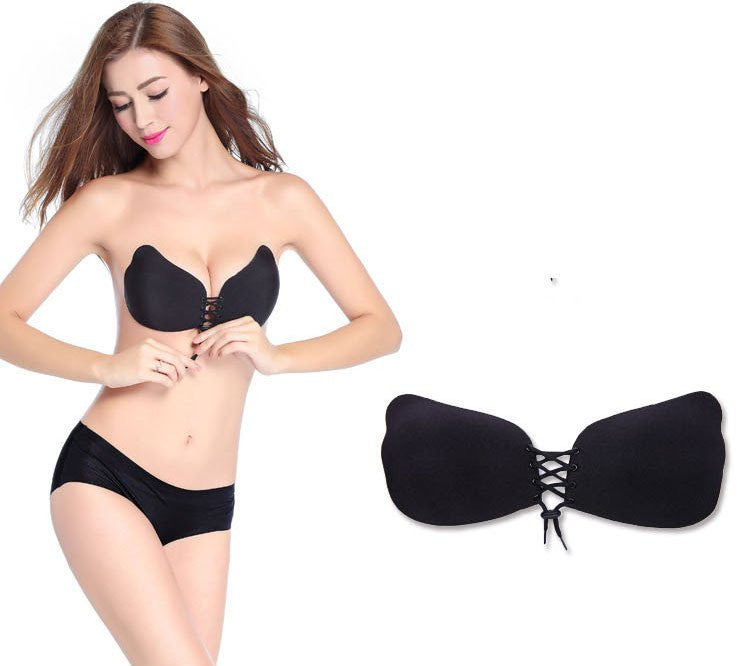 silicone push up bra with straps