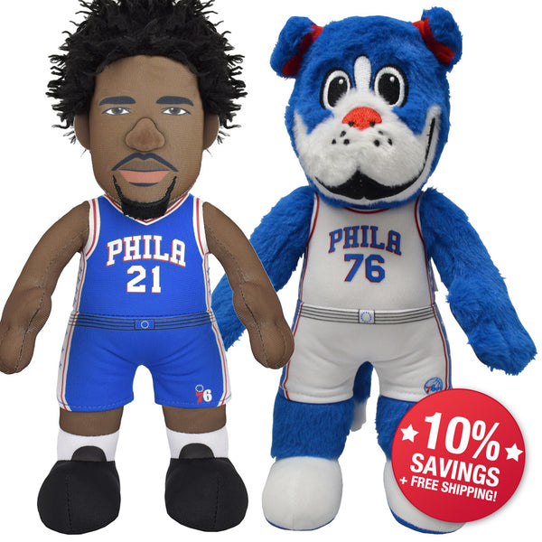 Philadelphia 76ers Franklin 10 Mascot Plush Figure Presell Bleacher Creatures