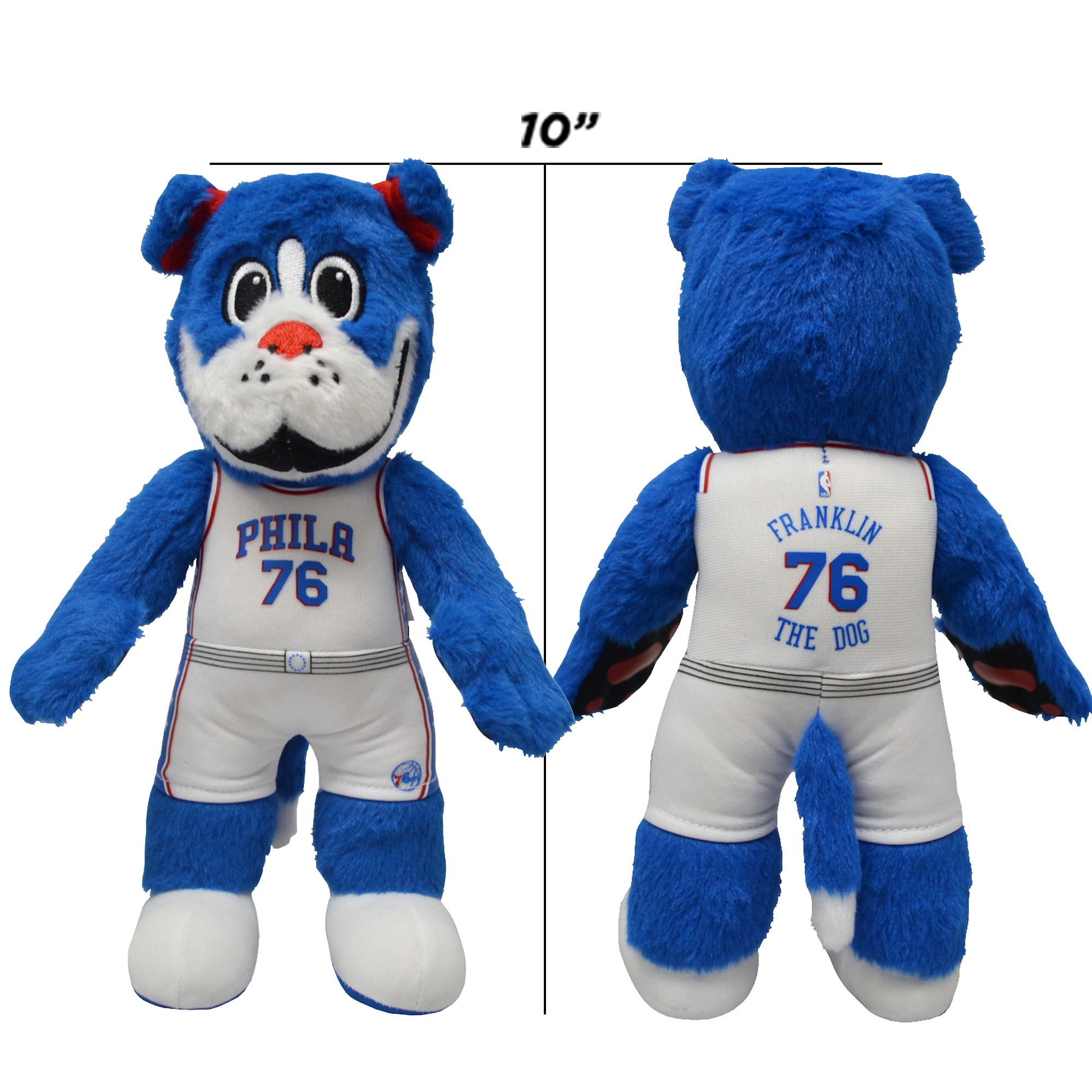 Philadelphia 76ers Franklin 10 Mascot Plush Figure Presell Bleacher Creatures