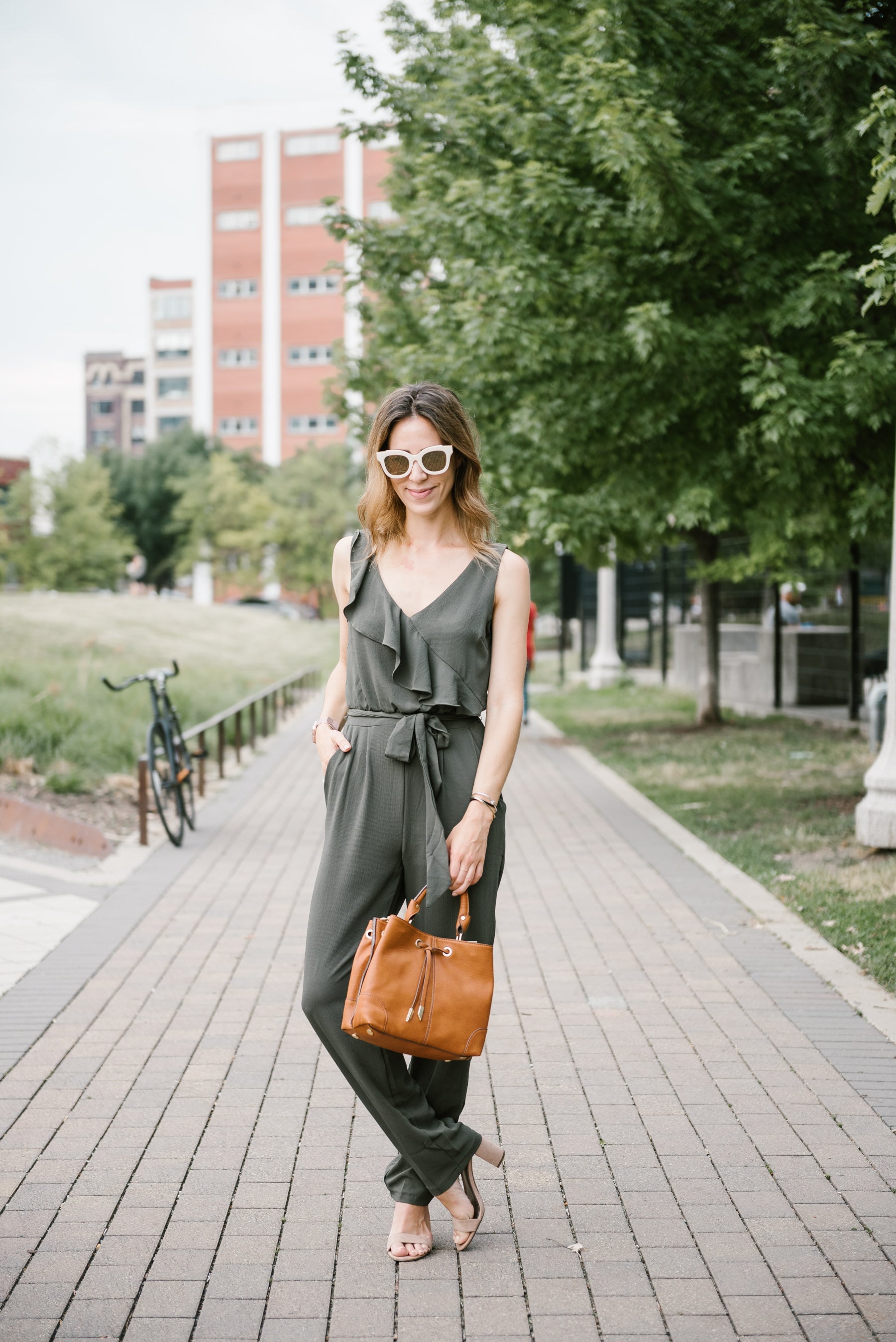 Devon Square Satchel in Cognac