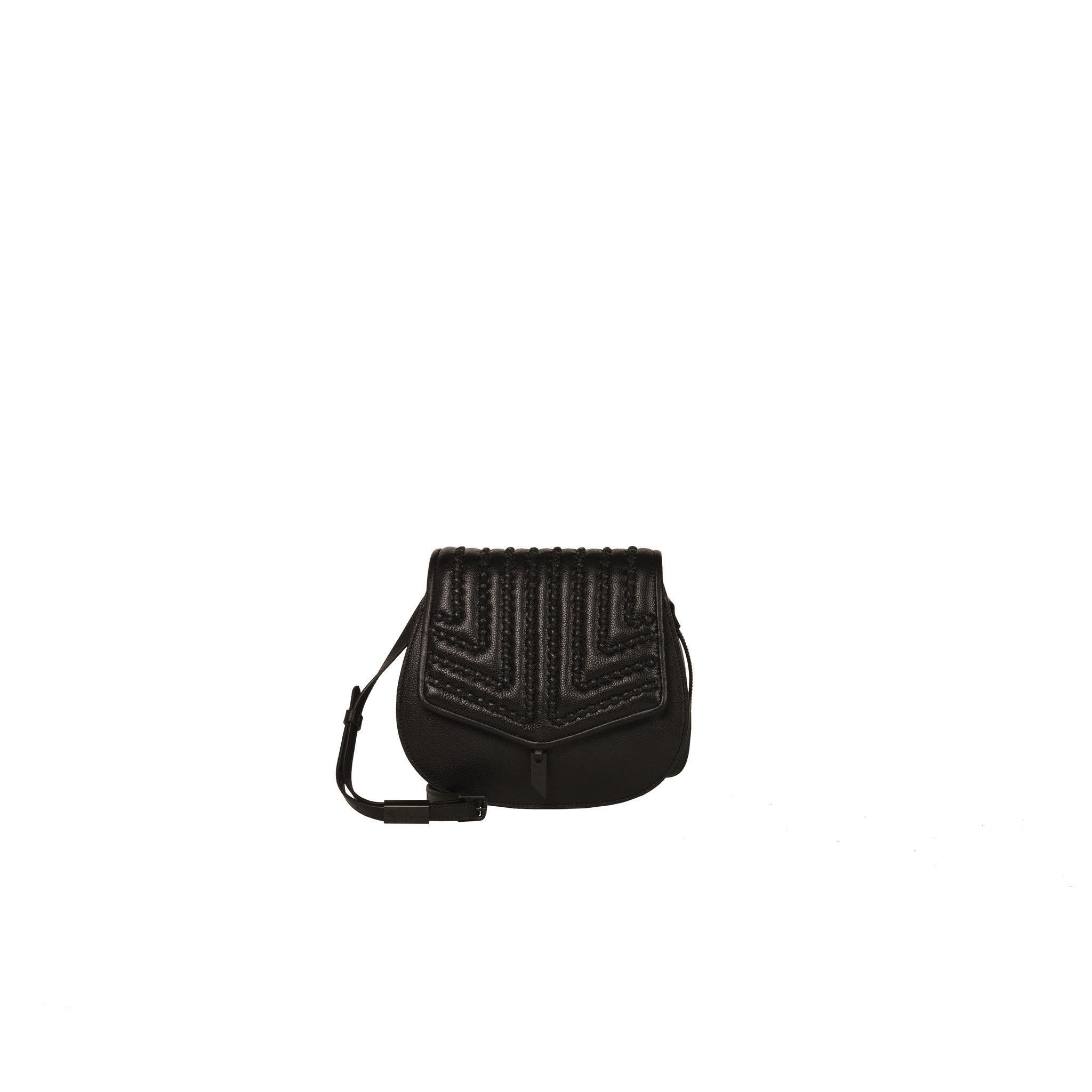 Zoe Saddle Bag in Black