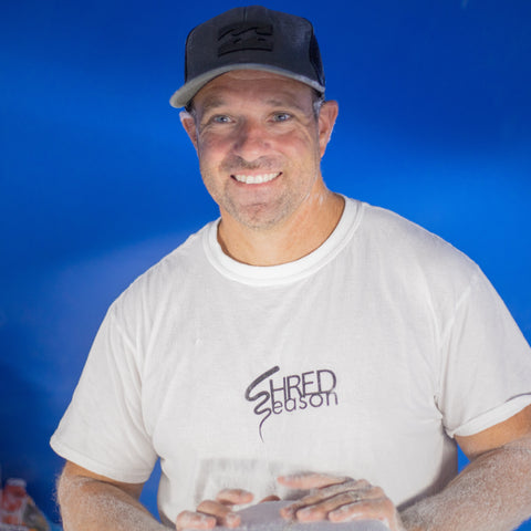 David Farina is the head surfboard shaper for Shred Season. 