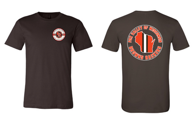 Wayne County Browns Backers Design on Raglan 3/4 Quarters