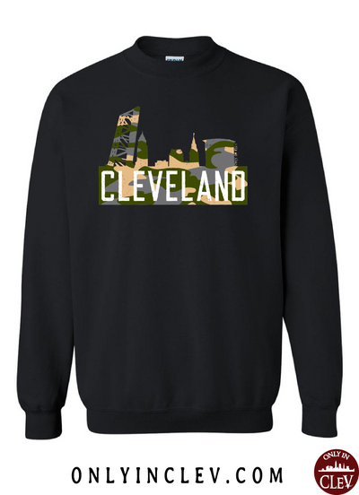 Camo Cleveland Script Hooded Sweatshirt