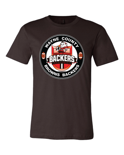 Wayne County Browns Backers Design on Raglan 3/4 Quarters