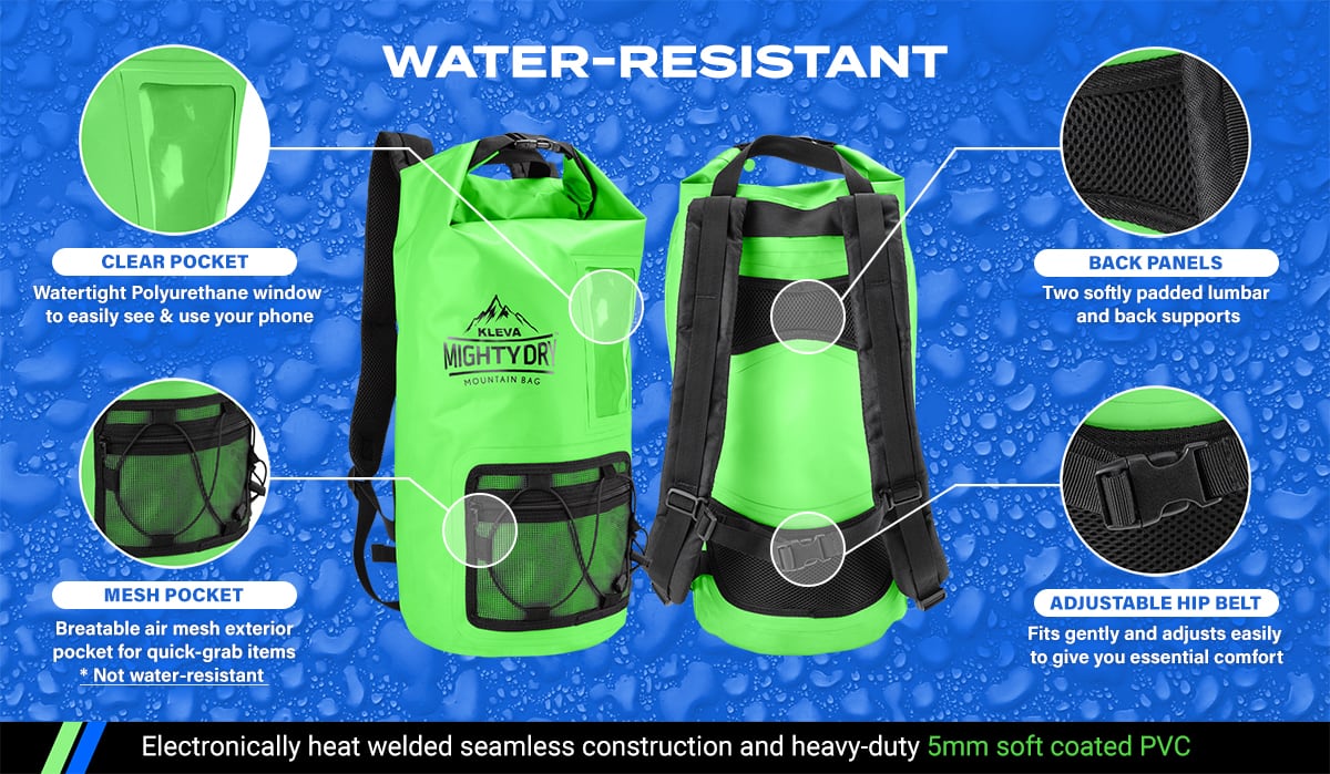 water resistant kleva dry bag