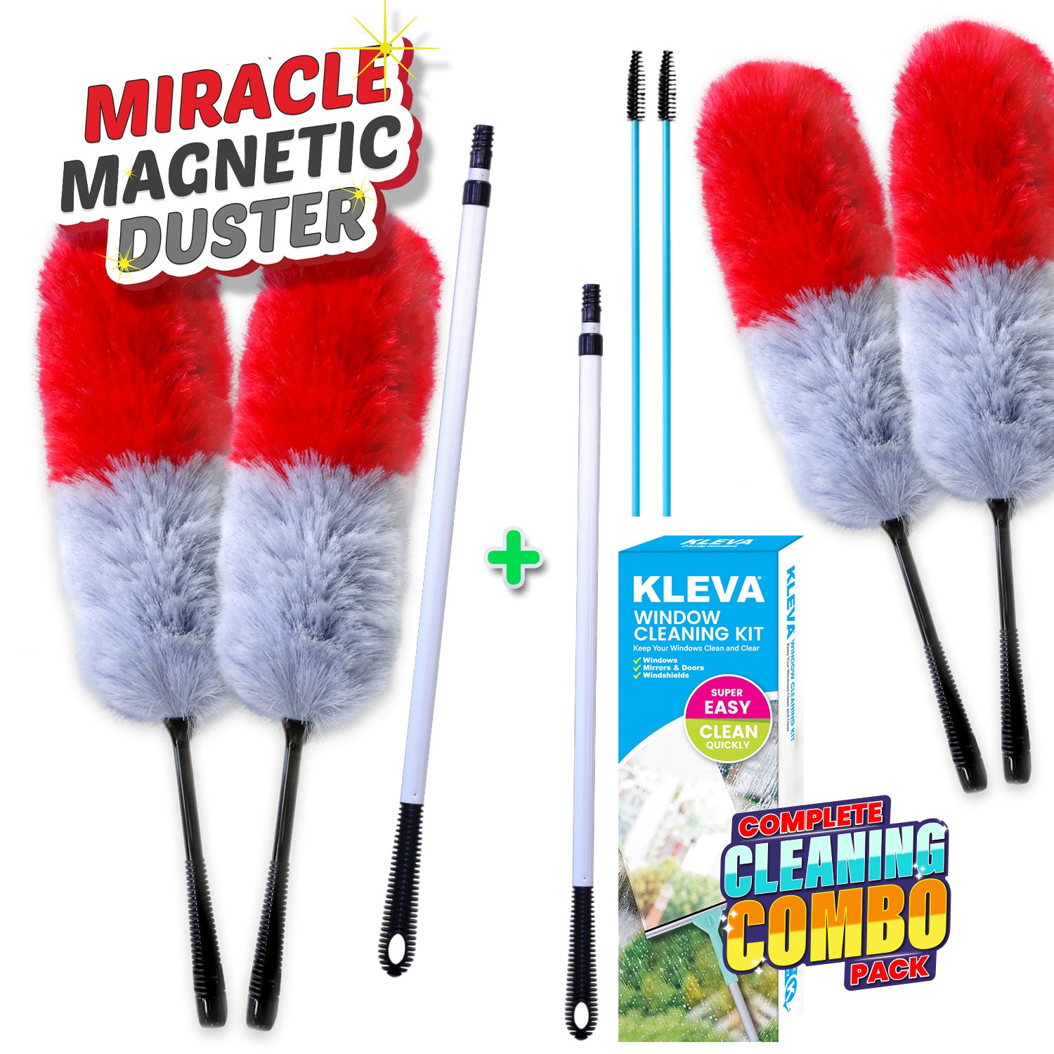 Image of Miracle Magnetic Duster TV Offer With 2x BONUS Extension Poles + FREE Gifts!
