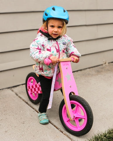 wild baby pink balance bike