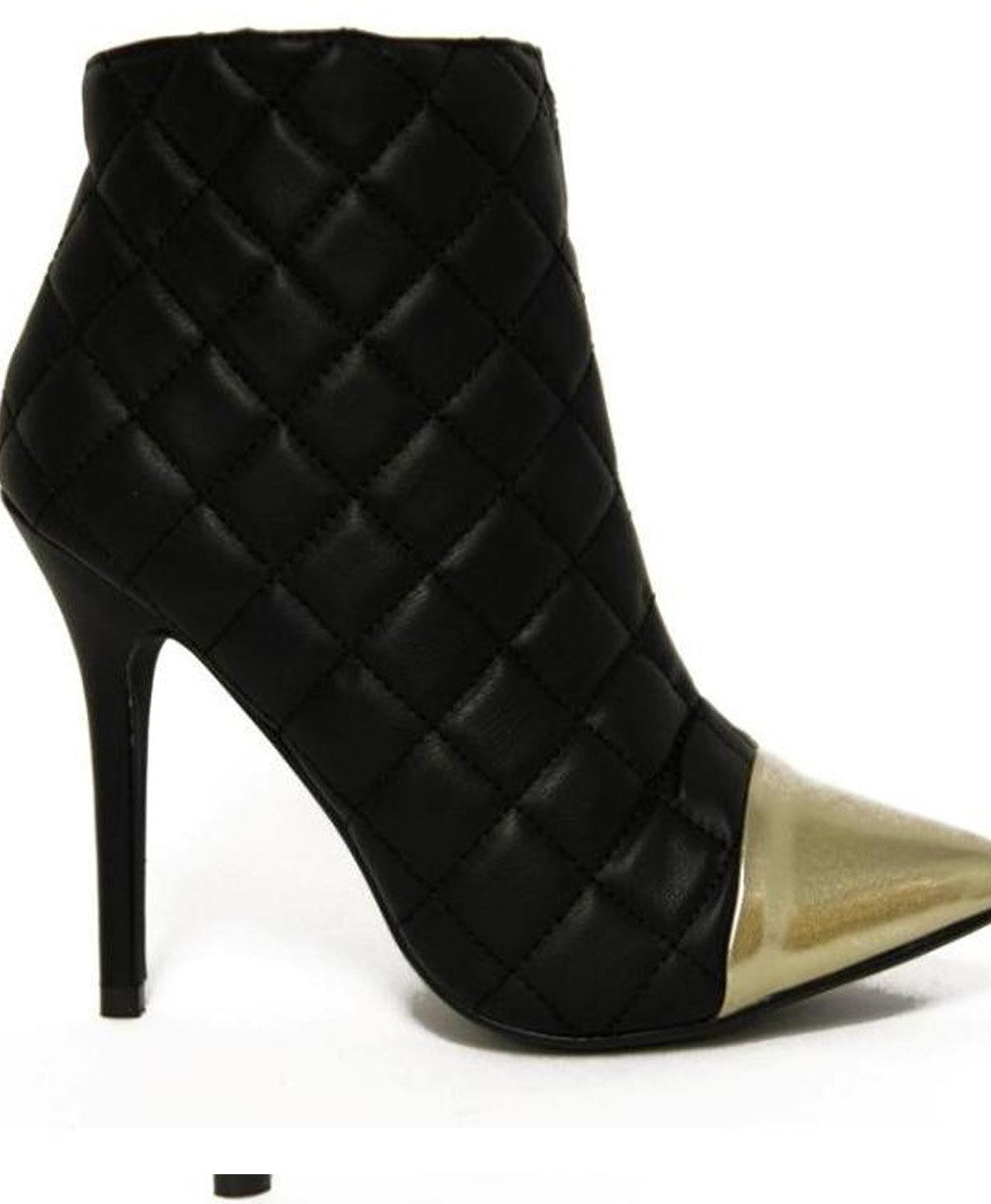 black 3 inch heel boots