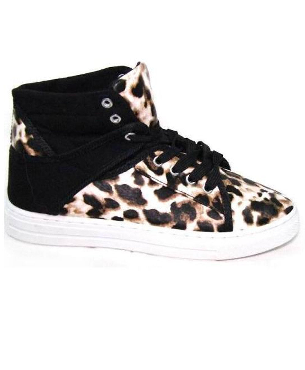 leopard print slip on tennis shoes