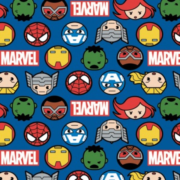 Marvel Kawaii Heroes Faces Logo