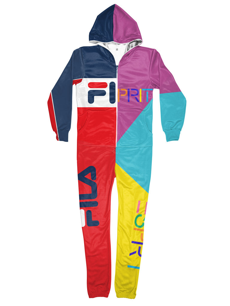 Public Space Clothing  FILA  ESPRIT Onesie 80s Vaporwave 