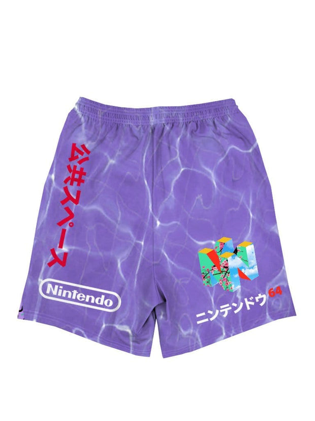 purple basketball shorts