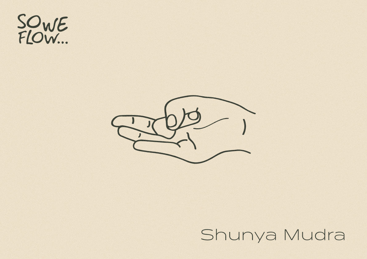 Illustration of Shunya Mudra by So We Flow...