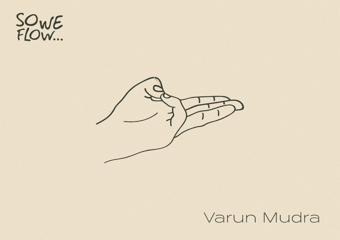 Illustration of Varun Mudra by So We Flow...