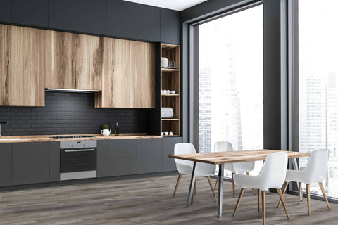 Dining Area with Luxury Vinyl Tile Flooring