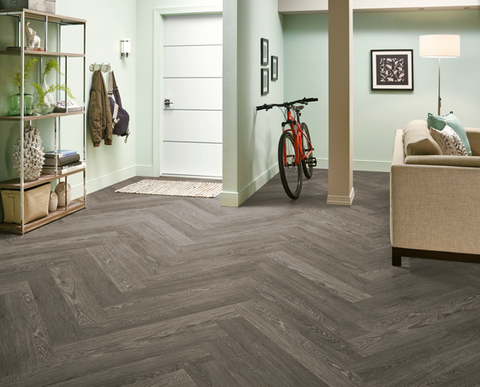 Philadelphia Commercial Stone Effects 12 x 24 Timeless Grey Glue Down LVT  Premium (18 sq ft/ctn)