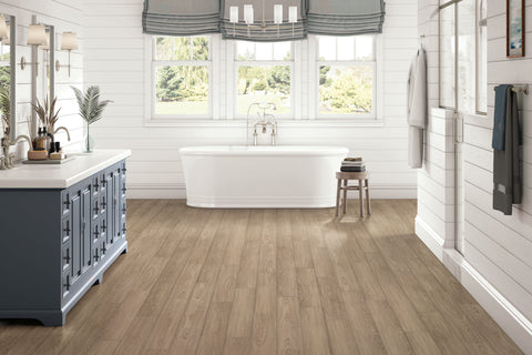 5mm w/pad Royal Hampton Hickory Waterproof Rigid Vinyl Plank Flooring 6.81  in. Wide x 51 in. Long