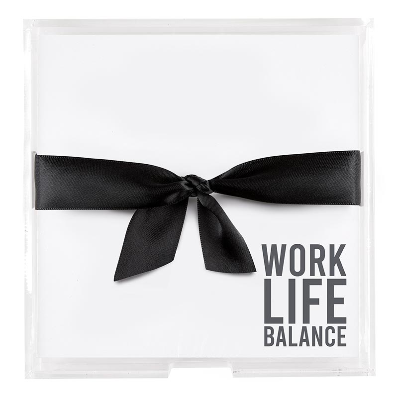 Acrylic + Paper Fill Work Life Balance