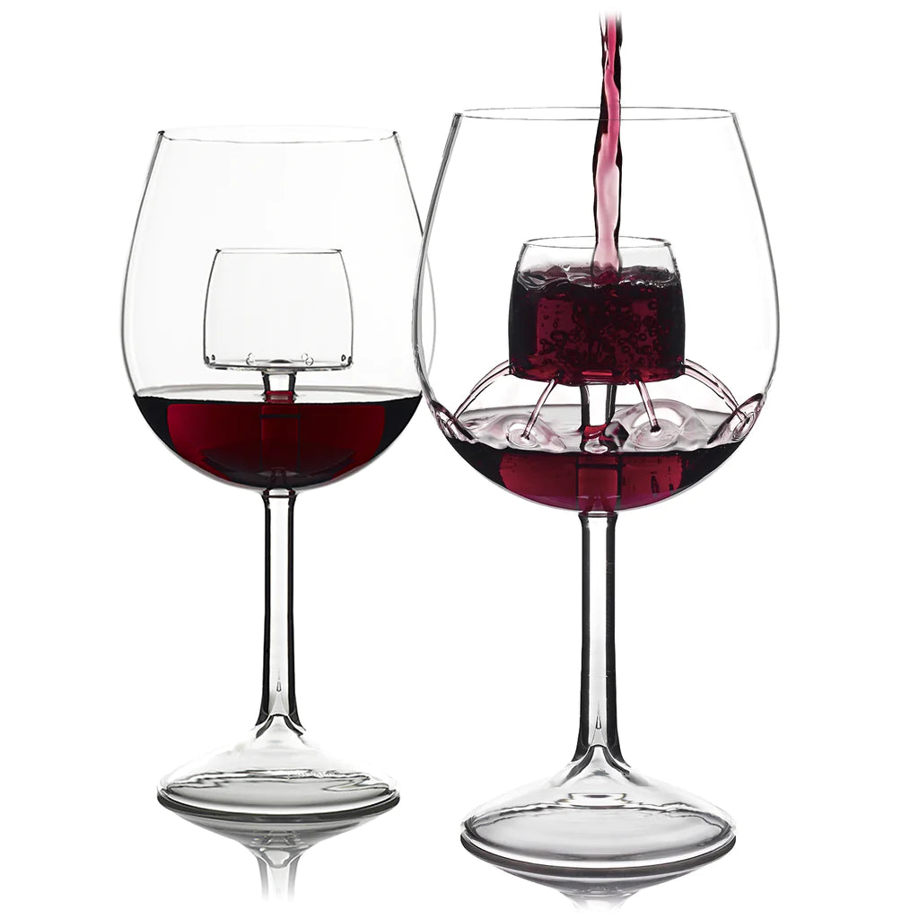 Zodax Aperitivo Luster Pink Red Wine Glass