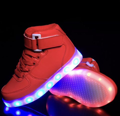 red light up shoes