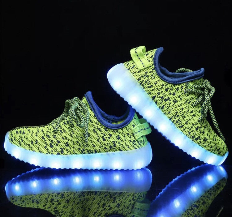 lime green kids sneakers