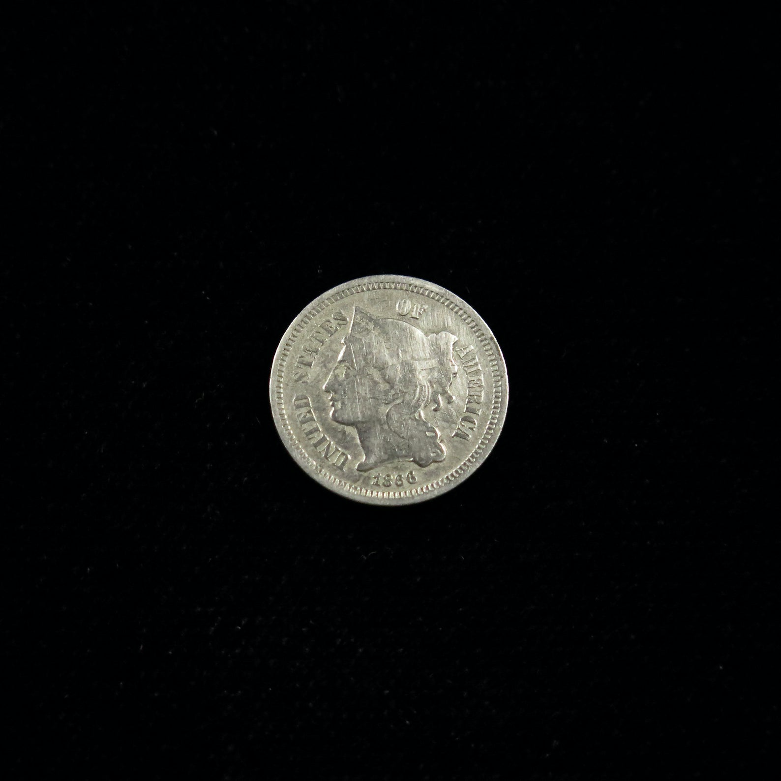 1866 Three Cent Piece (Nickel)