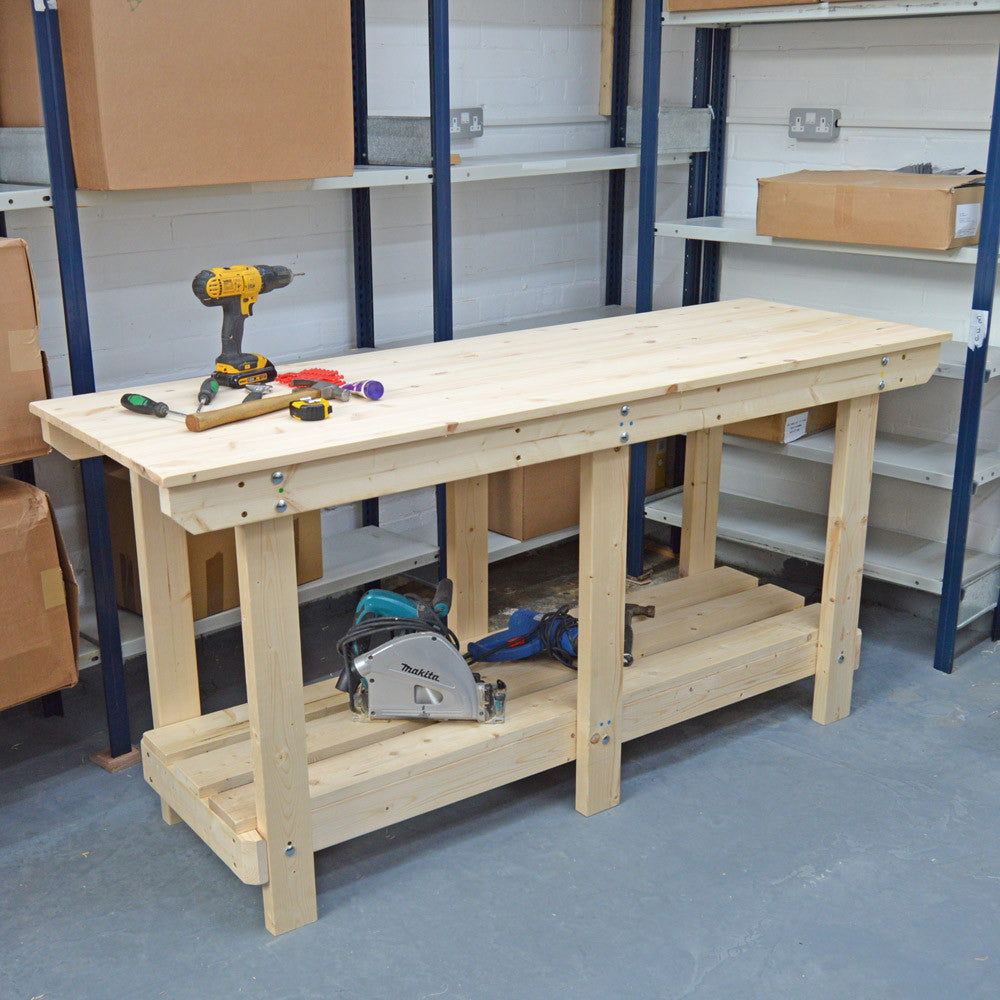 HEAVY DUTY WORKBENCH 6FT FULLY CONSTRUCTED UK MADE 
