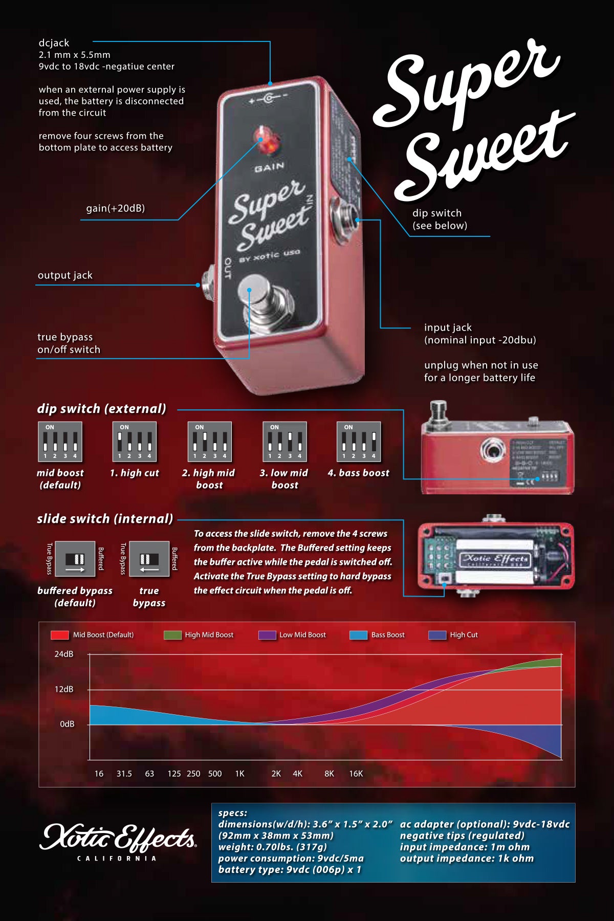 Best place to buy the Xotic Super Sweet Booster Boost Effects Pedal