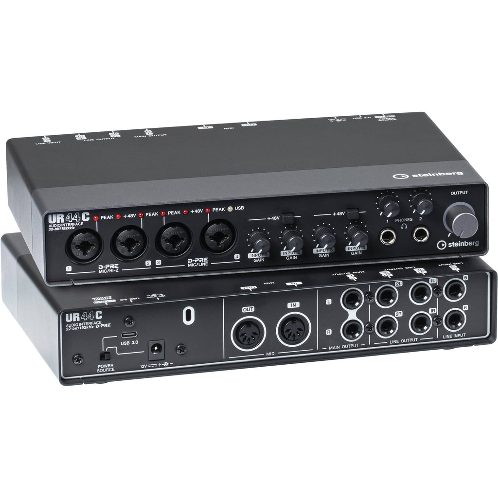 Steinberg USB 3.0 6x6 interface w/4 D-PRE preamps, 32/192k converters,  onboard DSP, MIDI - UR44C