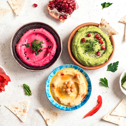 Hummus flavor variations