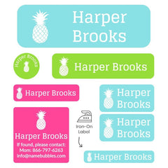 Name Bubbles waterproof labels 