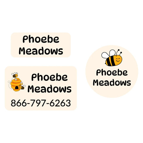 Bee Clothing Labels Pack