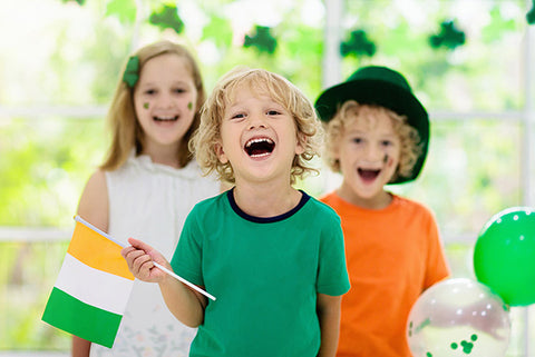 kids celebrating St. Patrick's Day