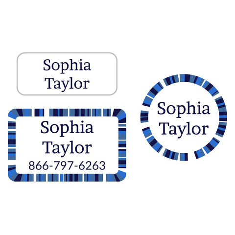 100 PCS Iron on Fabric Labels for Clothing Personalized Clothing Labels  Washable for Kids Custom Name Tag Stickers for Clothes,1.5x0.55