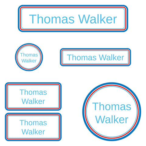 Name Labels For Daycare: Solid Border Daycare Labels