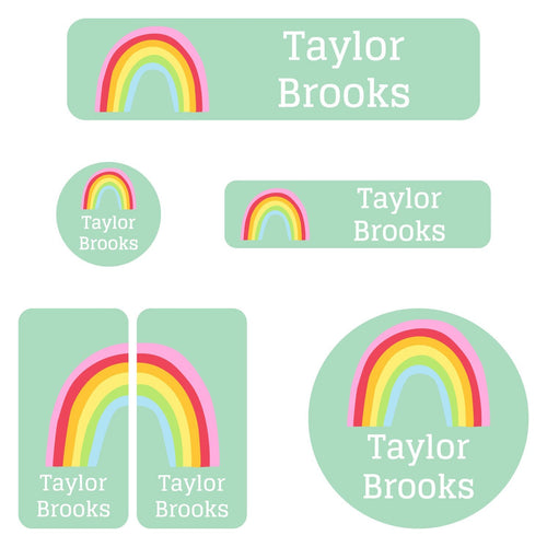 Rainbows Daycare Labels Pack