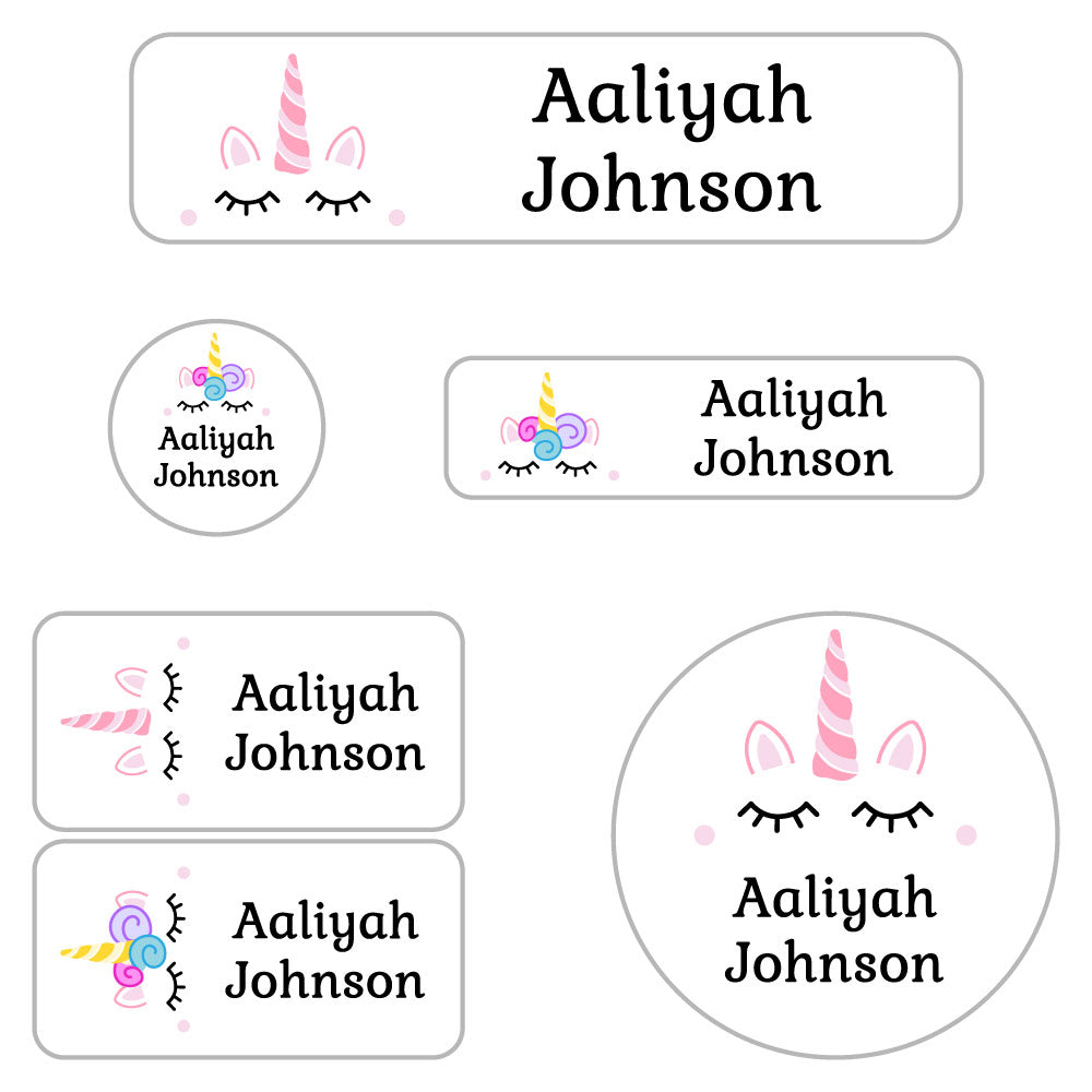 15 Round iron-on Kids Name Labels for Daycare Clothes, Color & Permanent  Name Labels