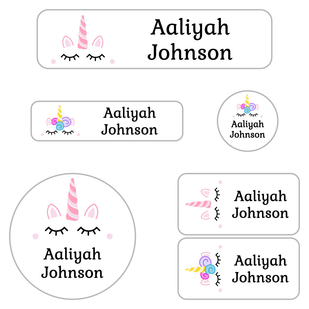 30 x Customized Name Labels | Perfect Kids Daycare and School Supplys Tag  Labels | Cute Children's Name Label Pack - Waterproof Safe