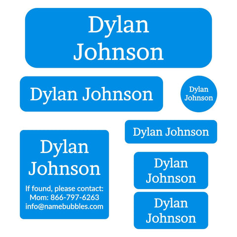 White Name Stickers, Waterproof Labels, School Supply Labels, Daycare – The  Label Palace